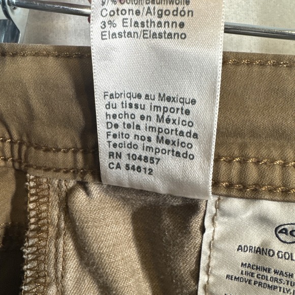 AG Adriano Goldschmied Tellis Mens 30x34 Brown Modern Slim Pants - Picture 9 of 9